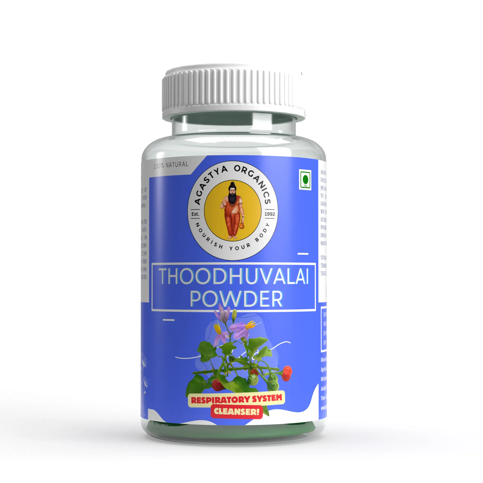 Thoodhuvalai Powder by Agastya Organics