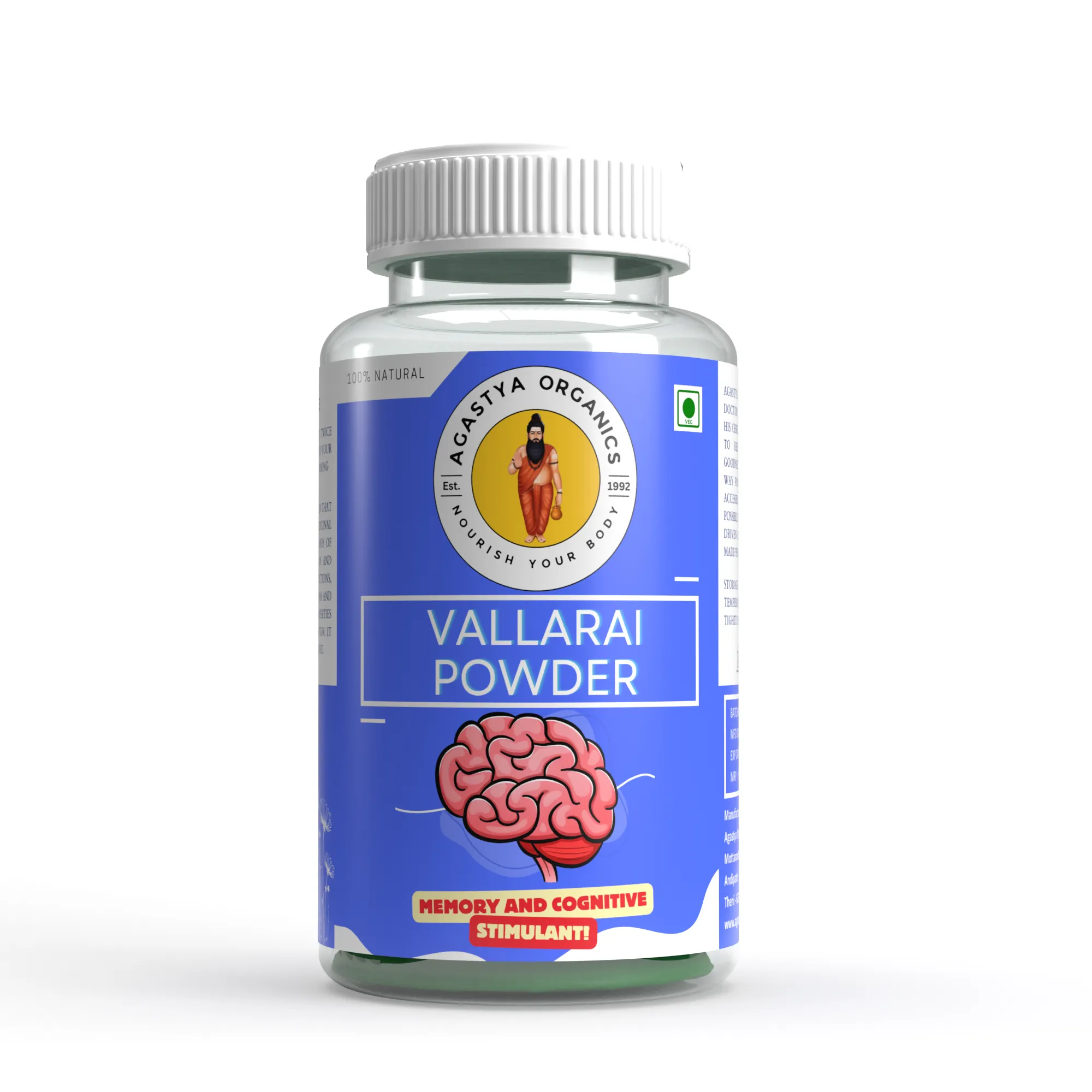 Vallarai Powder by Agastya Organics